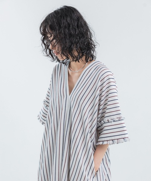 「LEPSIM」 半袖ワンピース FREE ブラック レディース_画像8