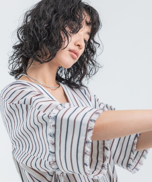 「LEPSIM」 半袖ワンピース FREE ブラック レディース_画像9