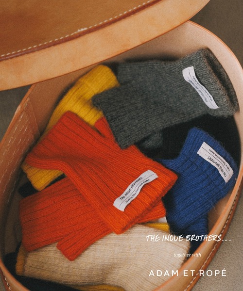 THE INOUE BROTHERS BRUSHED HAND WARMER 赤 ADAM ET ROPE'｜【THE INOUE BROTHERStogether with ADAM ET ROPE