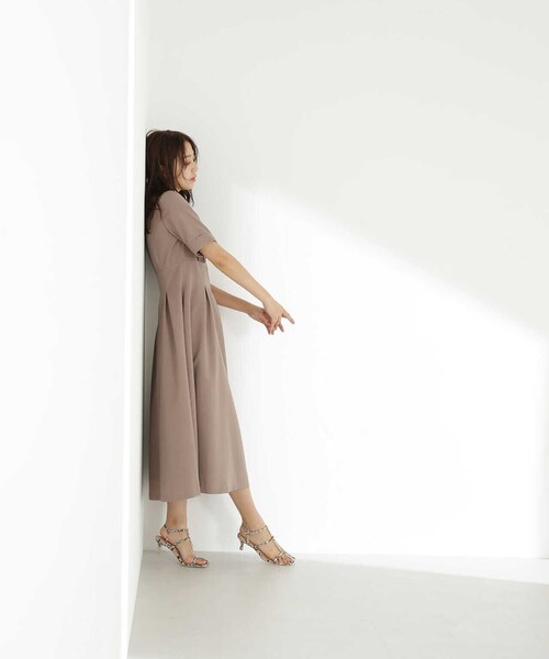 「NATURAL BEAUTY BASIC」 半袖ワンピース SMALL ブルー レディース_画像7