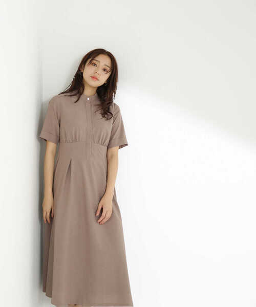 「NATURAL BEAUTY BASIC」 半袖ワンピース SMALL ブルー レディース_画像8