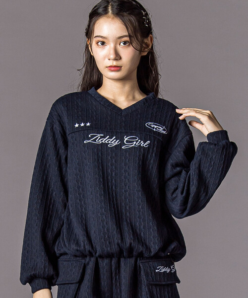 ZIDDY（ジディー） セットアップ ケーブルニットセット(130~160cm