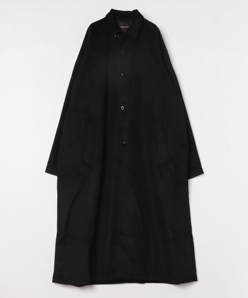 ステンカラーコート　L相当　黒　TOWNCRAFT コーデュロイ TOWNCRAFT（タウンクラフト） ステンカラーコート M ブラック メンズ