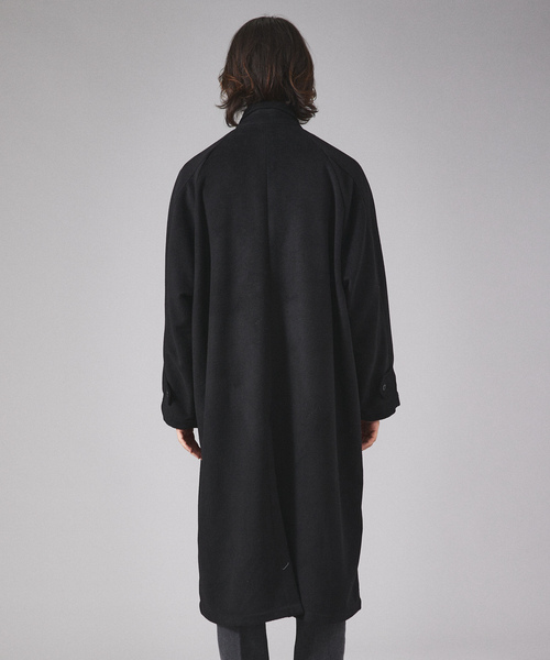 ステンカラーコート L相当 黒 TOWNCRAFT コーデュロイ TOWNCRAFT