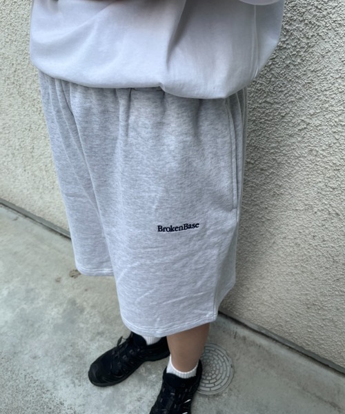 「BROKEN BASE」 ハーフパンツ MEDIUM 杢グレー メンズ_画像9