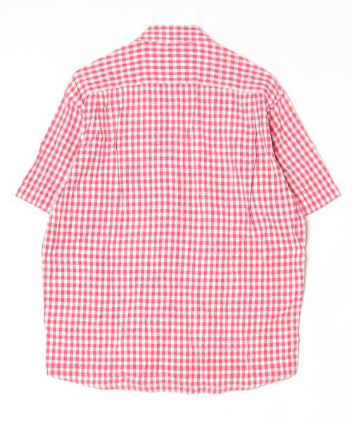 HELLY HANSEN（ヘリーハンセン） チェック柄半袖シャツ M レッド