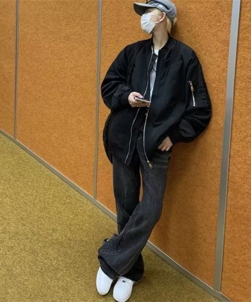 ma1 ma-1 ネックデザインスタンダードMA-1 メンズ : ZOZOTOWN Yahoo!店