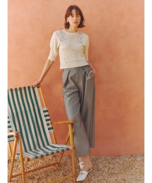 「FURFUR」 半袖ニット FREE ブラック レディース_画像4