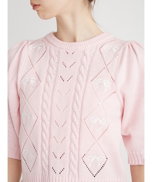 「FURFUR」 半袖ニット FREE ブラック レディース_画像6