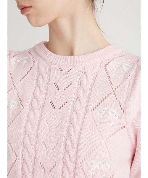 「FURFUR」 半袖ニット FREE ブラック レディース_画像7