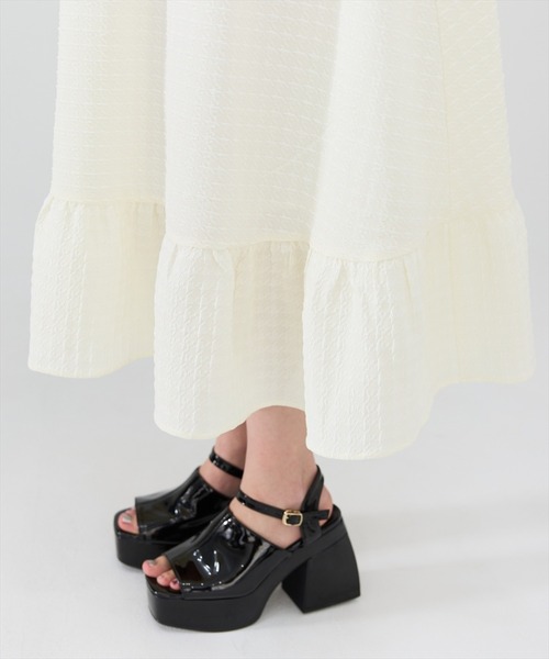 「REDYAZEL」 半袖ワンピース FREE オフホワイト レディース_画像7