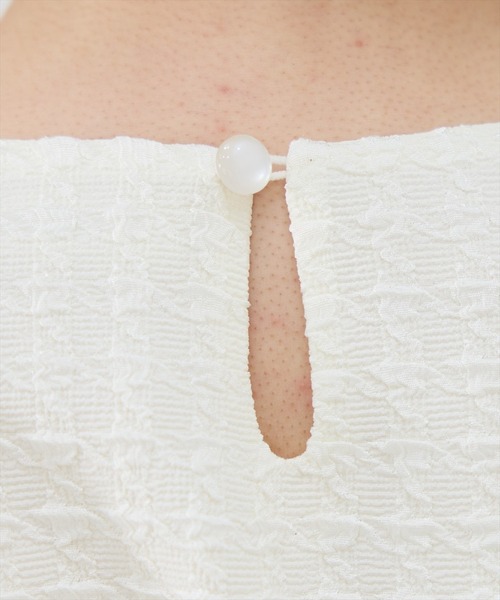 「REDYAZEL」 半袖ワンピース FREE オフホワイト レディース_画像8