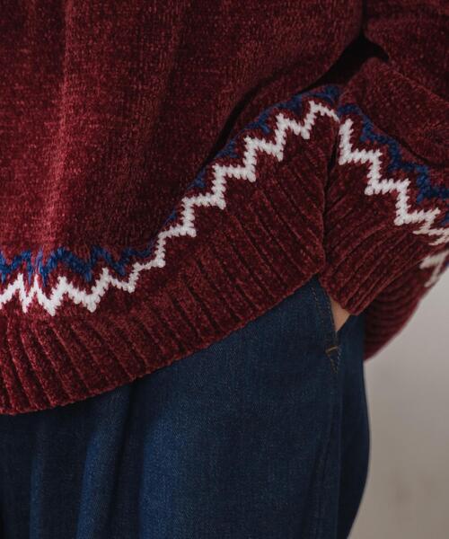 「WEGO」 長袖ニット MEDIUM ブラック メンズ_画像6