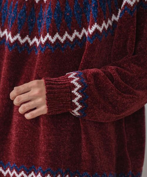 「WEGO」 長袖ニット MEDIUM ブラック メンズ_画像7