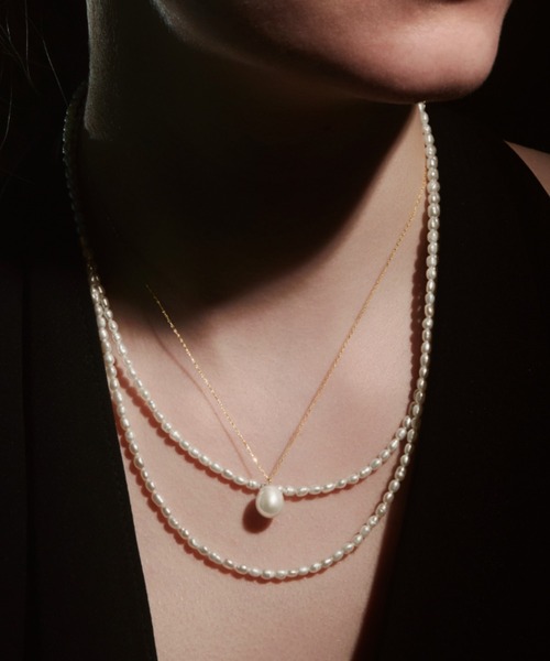 les bonbon（ルボンボン） ネックレス 「les bonbon」blanc pearl 