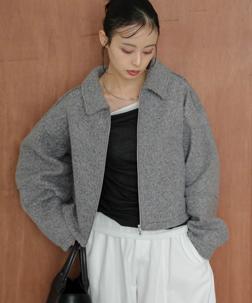 コート アウター Wジップショートジャケット レディース : ZOZOTOWN
