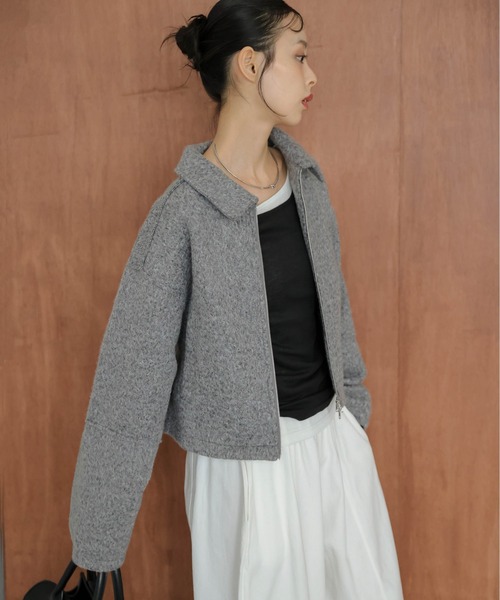 コート アウター Wジップショートジャケット レディース : ZOZOTOWN