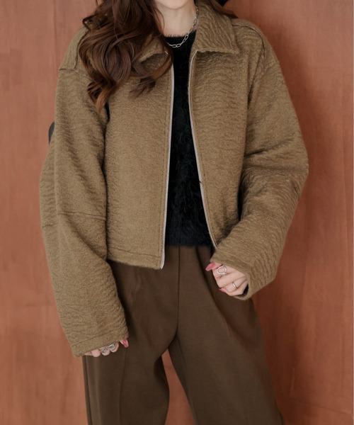 コート アウター Wジップショートジャケット レディース : ZOZOTOWN