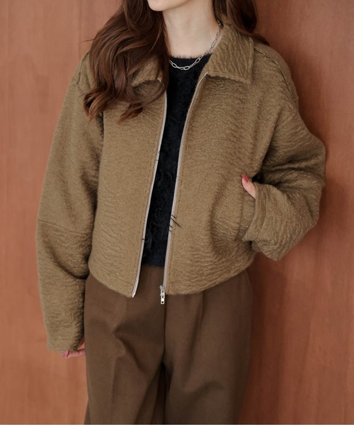 コート アウター Wジップショートジャケット レディース : ZOZOTOWN