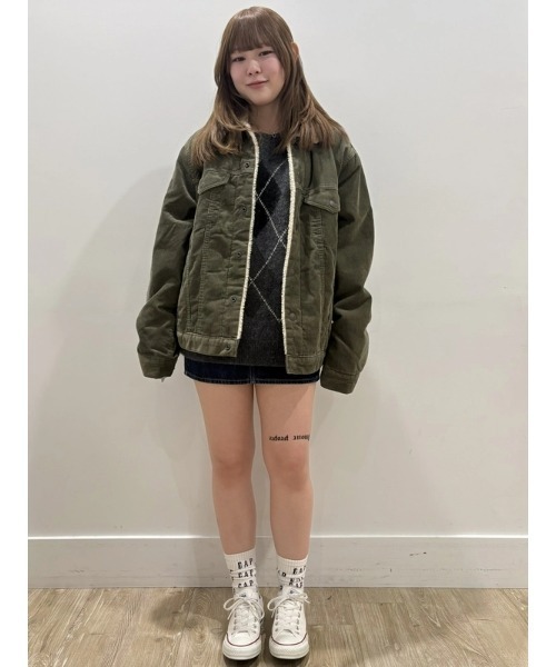 GAP（ギャップ） コート ジャケット 裏ボア アイコン コーデュロイ