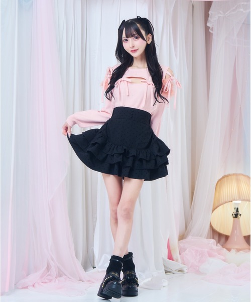 ReAmour ニット セーター ビジューリボンニット レディース : ZOZOTOWN