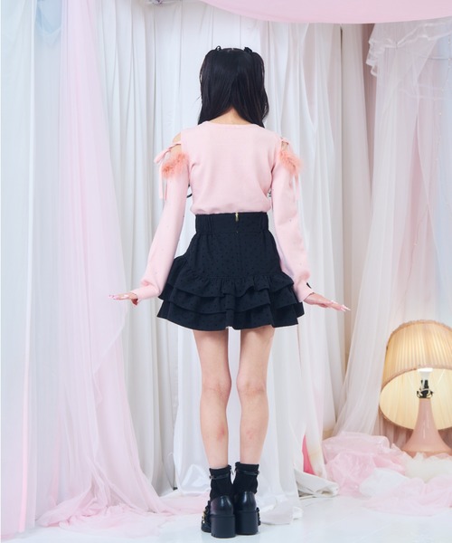 ReAmour ニット セーター ビジューリボンニット レディース : ZOZOTOWN