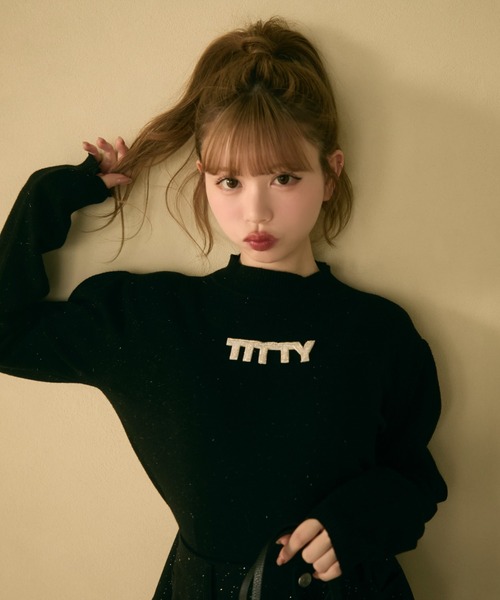 TITTY＆CO.（ティティーアンドコー） ニット セーター ハイネックラメ