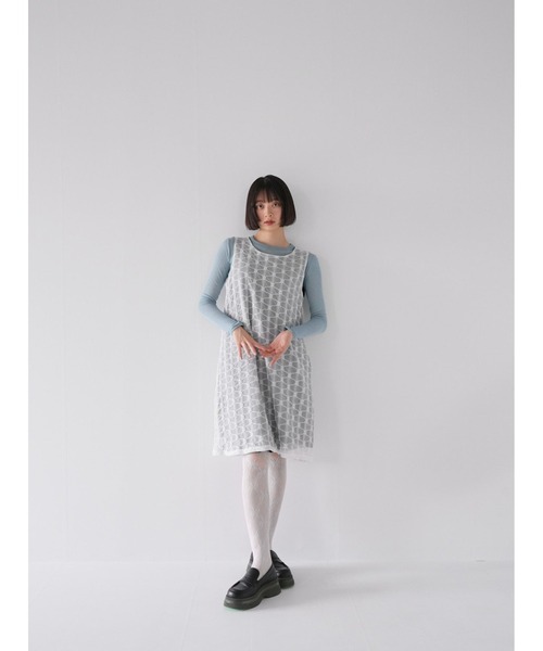 「Uenui」 ノースリーブワンピース FREE ブラック レディース_画像4