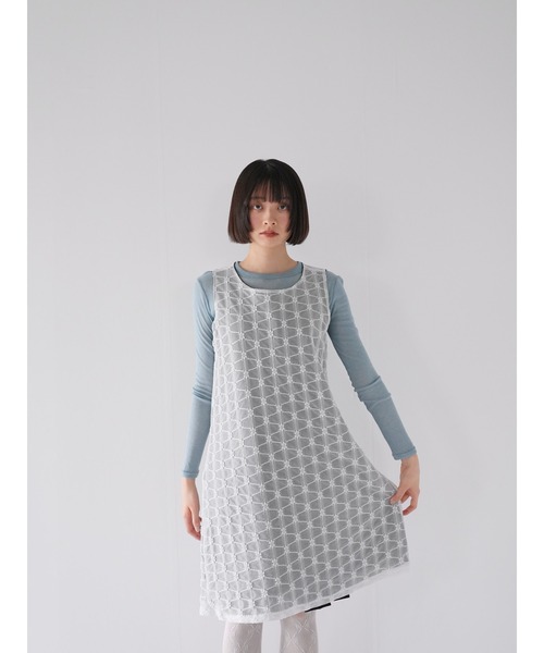 「Uenui」 ノースリーブワンピース FREE ブラック レディース_画像5