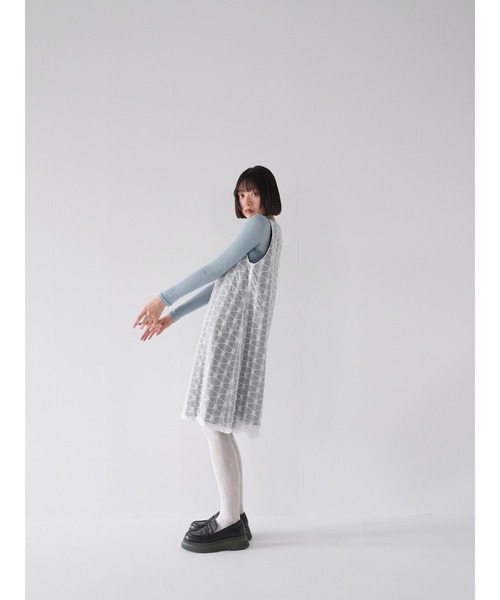 「Uenui」 ノースリーブワンピース FREE ブラック レディース_画像9