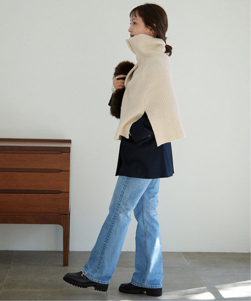 SLOBE IENA（スローブイエナ） ポンチョ FREE ホワイト レディース