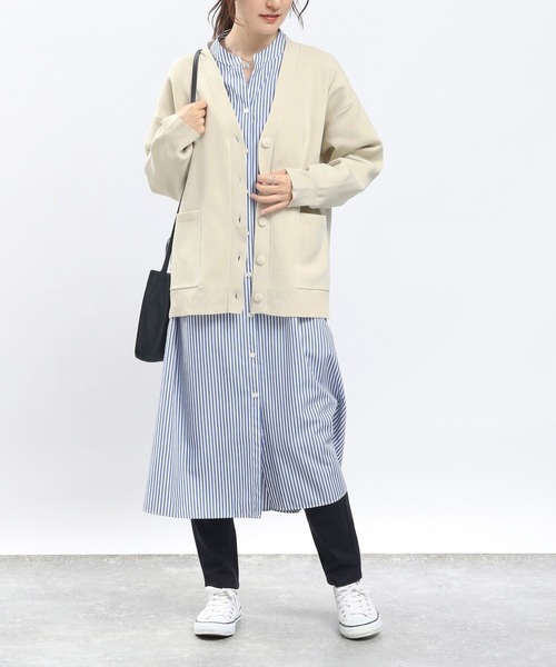 「GLOBAL WORK Smile Seed Store」 ニットカーディガン X-LARGE アイボリー レディース_画像2