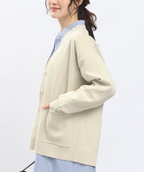 「GLOBAL WORK Smile Seed Store」 ニットカーディガン X-LARGE アイボリー レディース_画像7