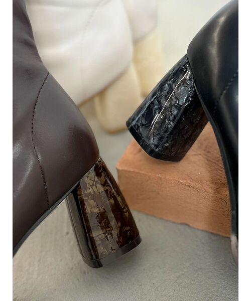 MERCURYDUO（マーキュリーデュオ） ブーツ フェイクレザースクエアトゥ