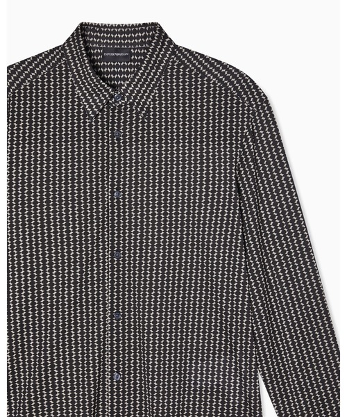 EMPORIO ARMANI シャツ 「エンポリオ アルマーニ」シャツ リヨセル混紡