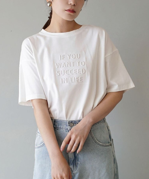 「e-zakkamania stores」 「maison de lallure」半袖Tシャツ フリー ホワイト系その他 レディース_画像3