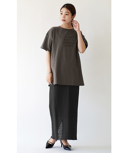 「e-zakkamania stores」 「maison de lallure」半袖Tシャツ フリー ホワイト系その他 レディース_画像5
