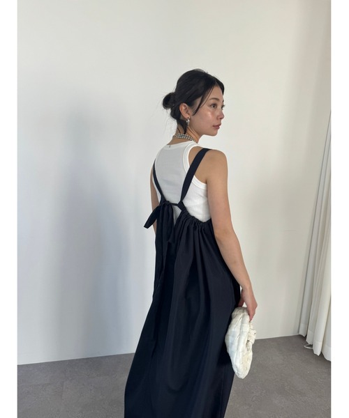 「HANNE」 キャミソールワンピース FREE ネイビー レディース_画像5