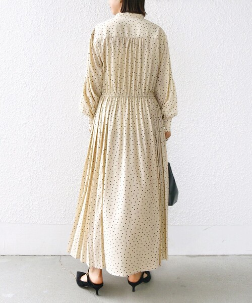 「SHIPS」 長袖ワンピース MEDIUM オフホワイト レディース_画像5