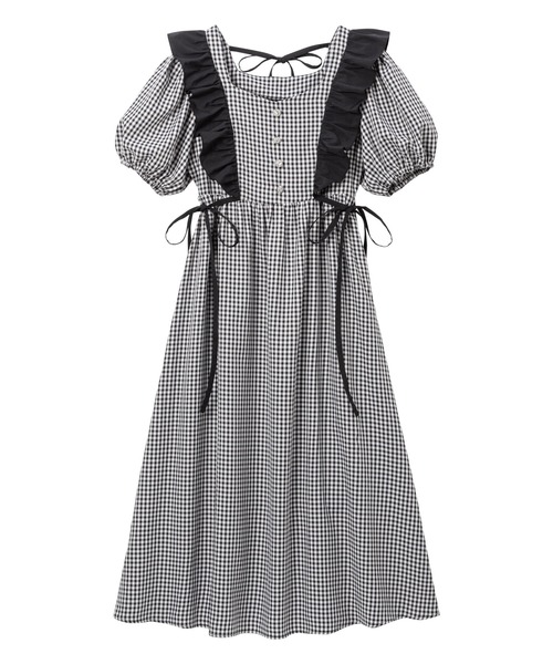 「DearMyLoveRose」 半袖ワンピース MEDIUM ブルー レディース_画像5