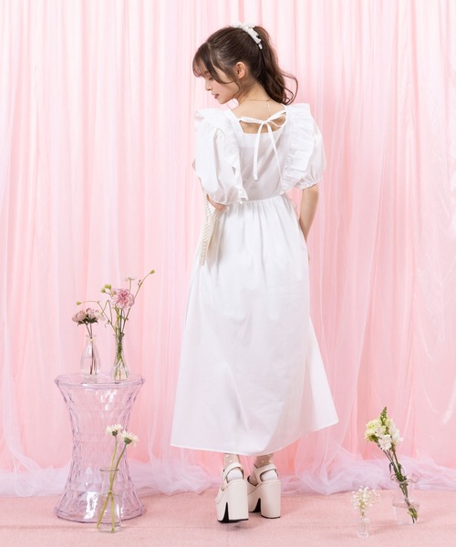 「DearMyLoveRose」 半袖ワンピース MEDIUM ブルー レディース_画像7