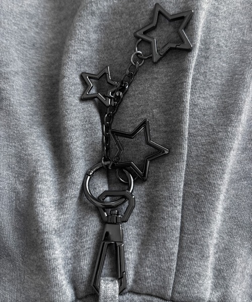 VELNUS キーホルダー 「VELNUS」Triple star carabiner keychain/3連