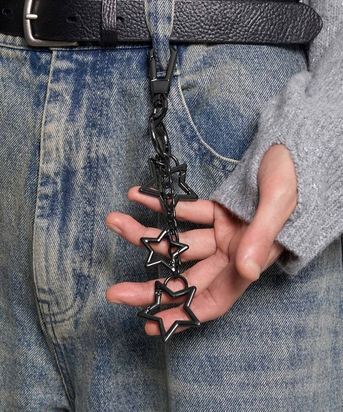 VELNUS キーホルダー 「VELNUS」Triple Star/Heart Carabiner Keychain