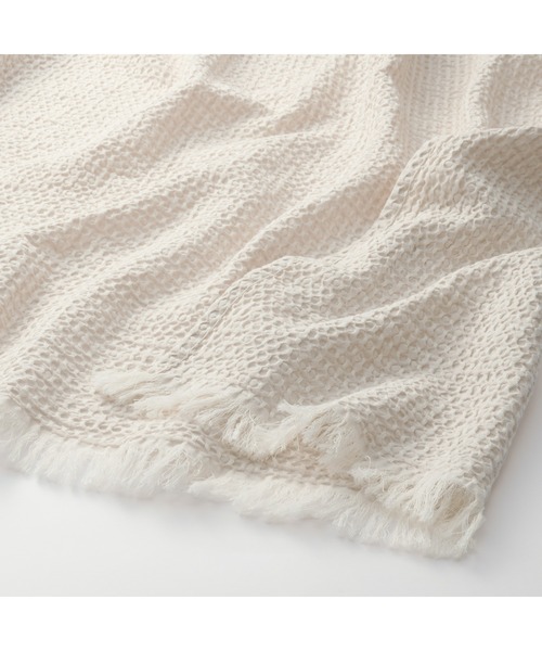 無印良品（MUJI） インテリア 綿洗いざらしワッフル織多用布 180
