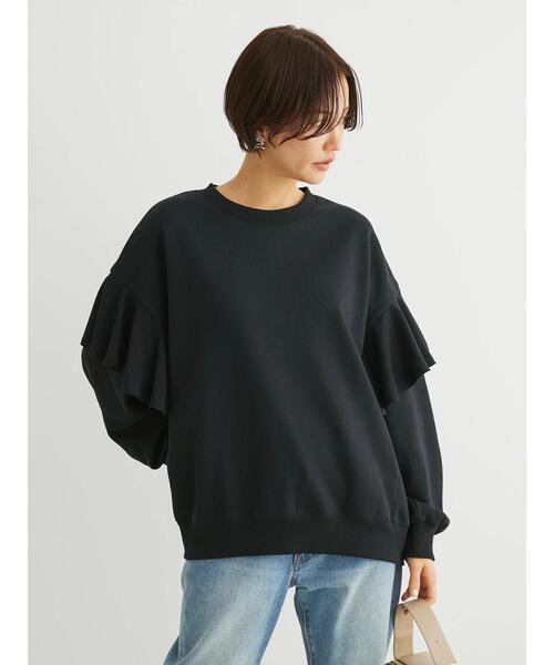 「Sugar spoon」 スウェットカットソー FREE チャコールグレー レディース_画像4