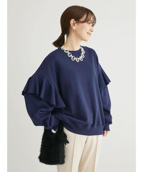 「Sugar spoon」 スウェットカットソー FREE チャコールグレー レディース_画像5