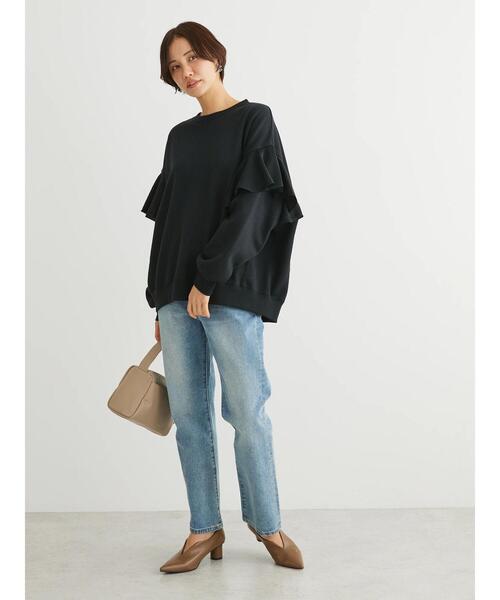 「Sugar spoon」 スウェットカットソー FREE チャコールグレー レディース_画像6