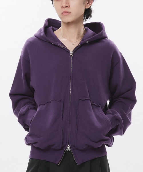 Radidnt Youthダブルジップパーカー Adoon plain パーカー Double-Zip Colorway Hoodie / ダブルジップ裏毛