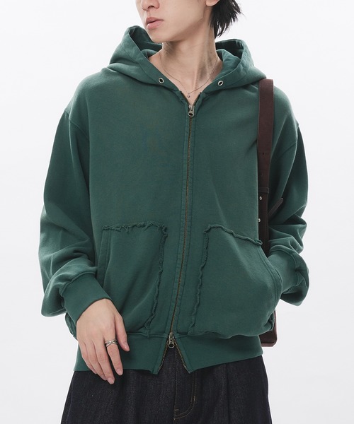 Adoon plain パーカー Double-Zip Colorway Hoodie / ダブルジップ裏毛