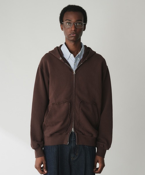 Adoon plain パーカー Double-Zip Colorway Hoodie / ダブルジップ裏毛